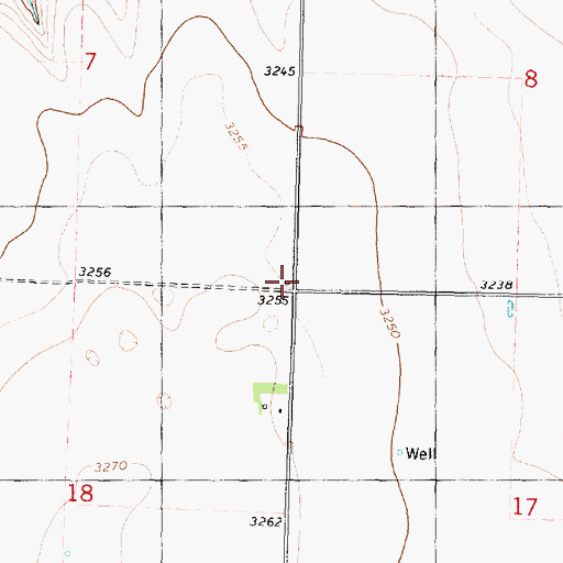 Topographic Map of Prairie Rose Church, KS