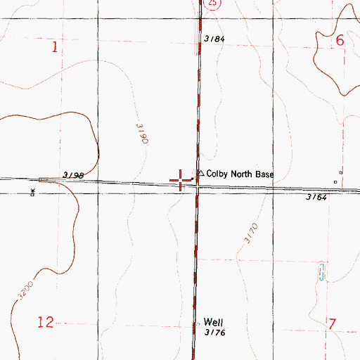 Topographic Map of Wesley Chapel, KS