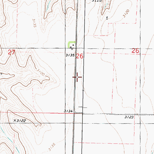Topographic Map of Shawnee School (historical), KS