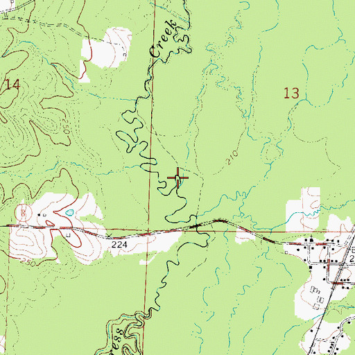 Topographic Map of Bubler Branch, AR
