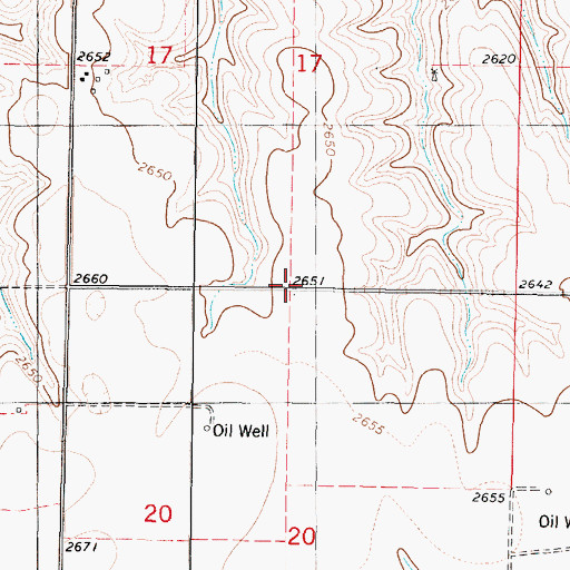 Topographic Map of Township of Adell, KS