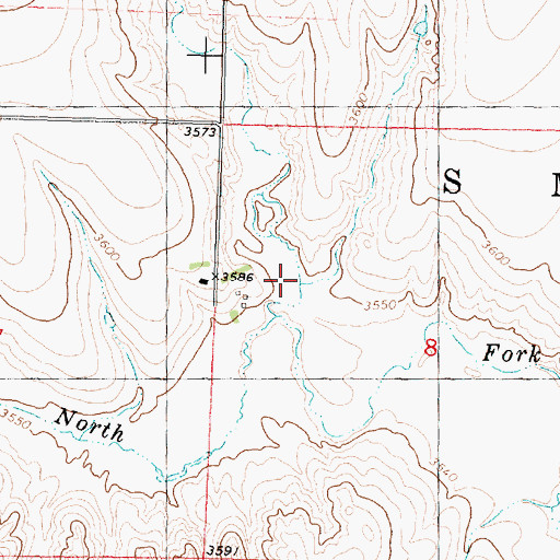 Topographic Map of Wild Horse Draw, KS