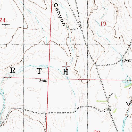 Topographic Map of Blindman Canyon, KS