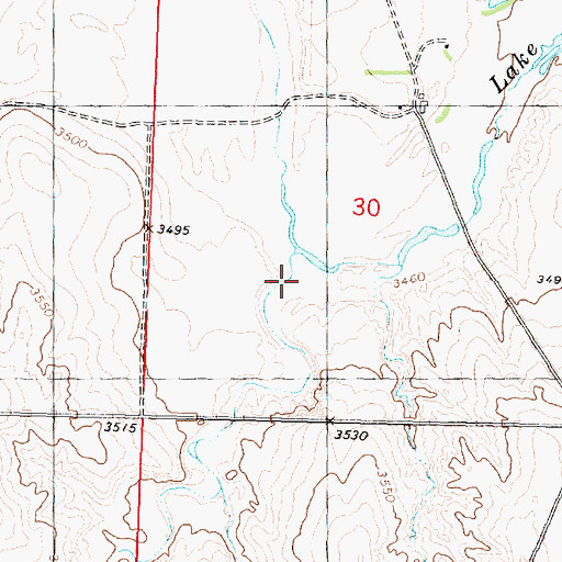 Topographic Map of Ruggles Draw, KS