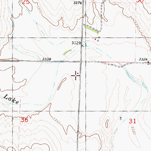 Topographic Map of Mount Pleasant School, KS