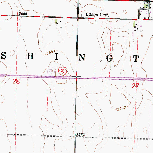 Topographic Map of Township of Washington, KS