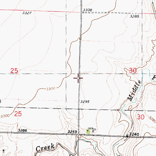 Topographic Map of Township of Barrett, KS