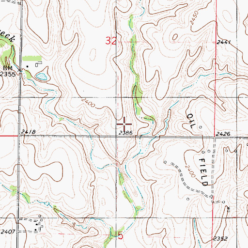 Topographic Map of Township of Gettysburg, KS