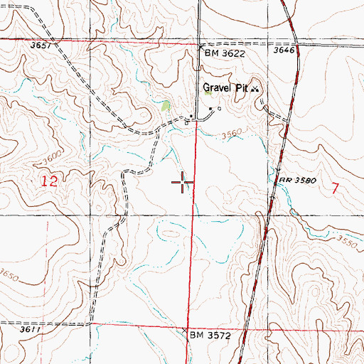 Topographic Map of Township of Smoky, KS