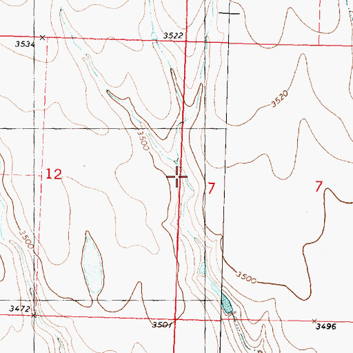 Topographic Map of Township of Iowa, KS