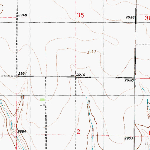 Topographic Map of Township of Solomon, KS