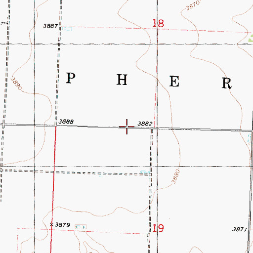 Topographic Map of Township of McPherson, KS