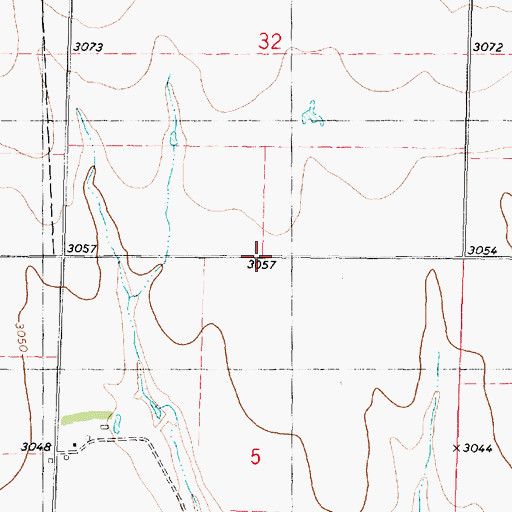 Topographic Map of Township of Oakley, KS