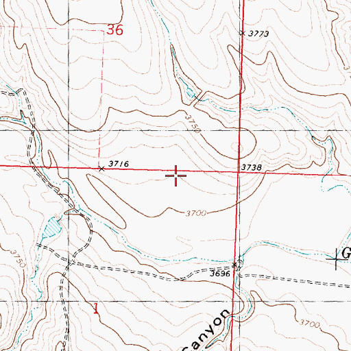 Topographic Map of Township of Morton (historical), KS