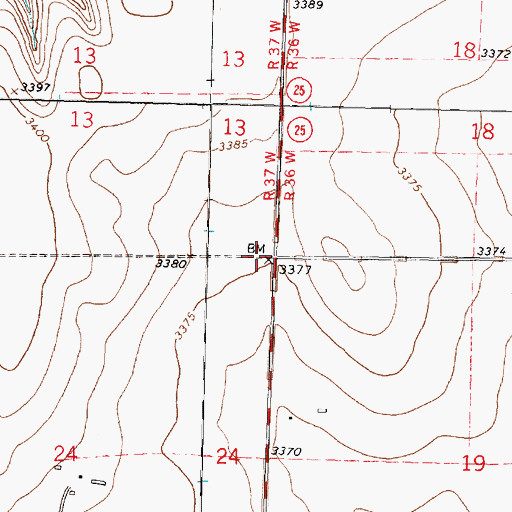 Topographic Map of Township of Augustine, KS