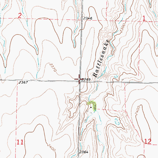 Topographic Map of Township of Franklin, KS