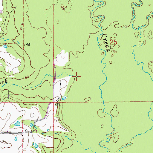 Topographic Map of Buckhead Creek, AR