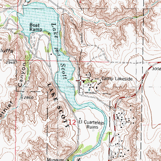 Topographic Map of Carpenter Chapel, KS