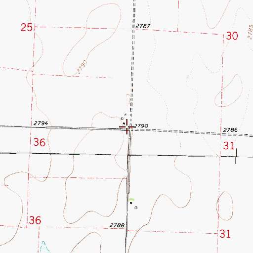 Topographic Map of Township of Wilson, KS