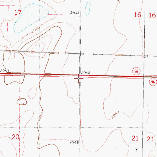 Topographic Map of Township of Keystone, KS
