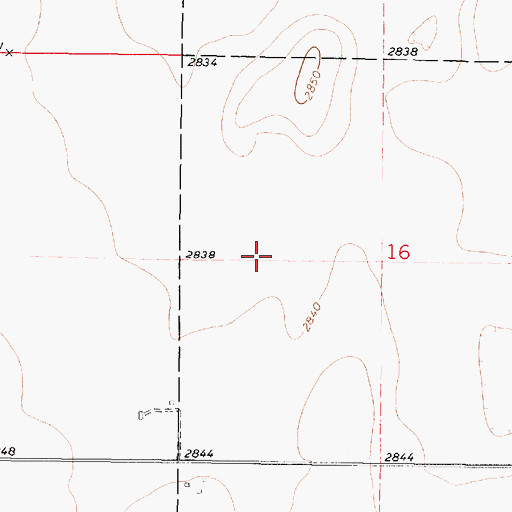 Topographic Map of Township of Dighton, KS