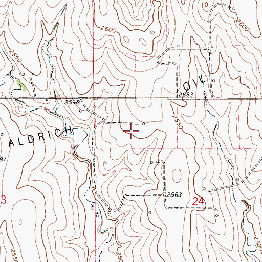 Topographic Map of Township of Eden, KS