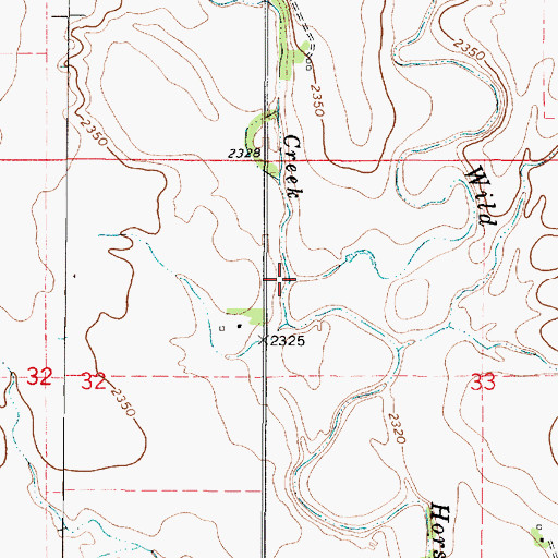 Topographic Map of Forrester Creek, KS