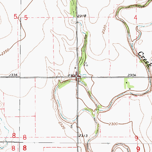Topographic Map of Township of Forrester, KS