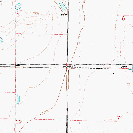Topographic Map of Township of Valley, KS