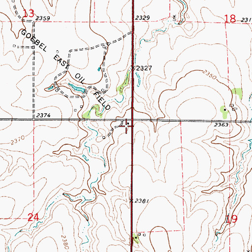 Topographic Map of Township of Valley, KS
