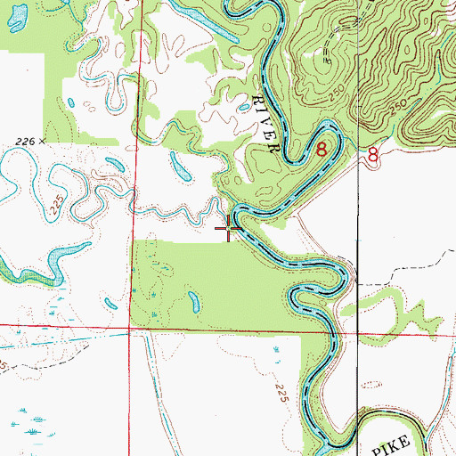 Topographic Map of Buffalo Creek, AR