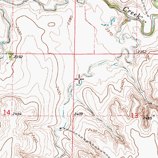 Topographic Map of Horse Thief Canyon, KS