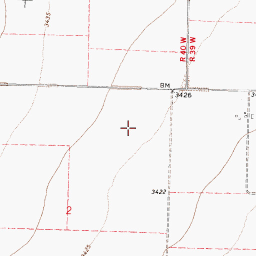 Topographic Map of Township of Lamont, KS