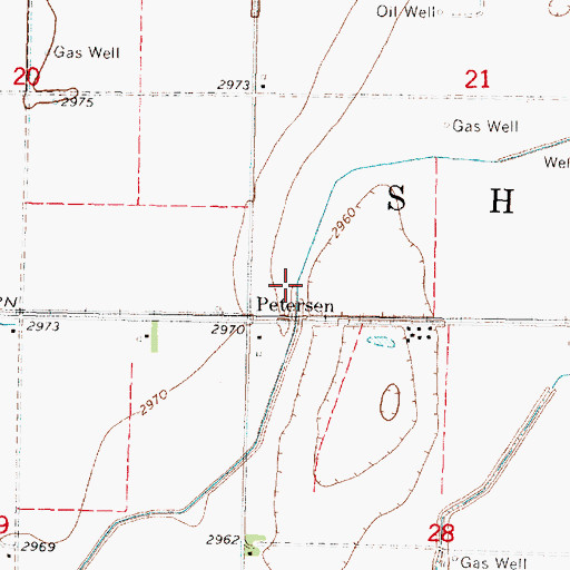Topographic Map of Great Eastern Ditch, KS