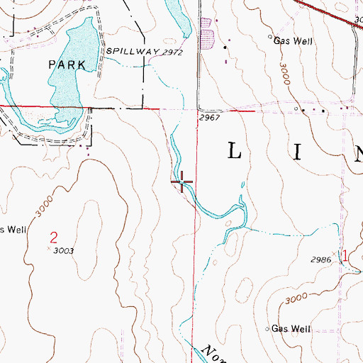 Topographic Map of Lakin Draw, KS