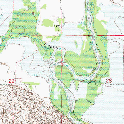 Topographic Map of Sappa Creek, NE