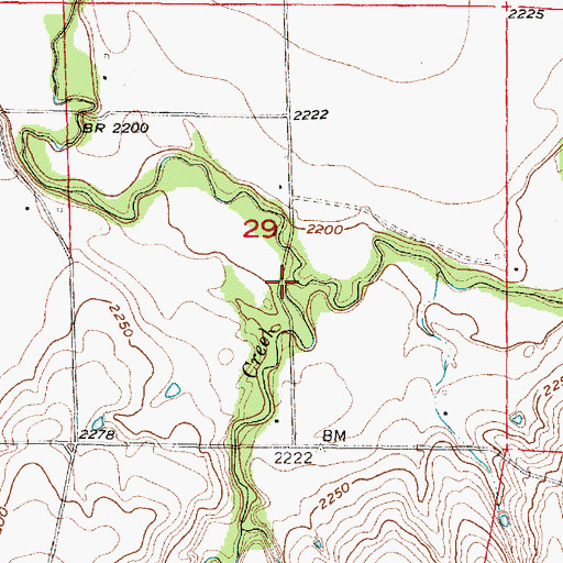 Topographic Map of Dutch Creek, NE