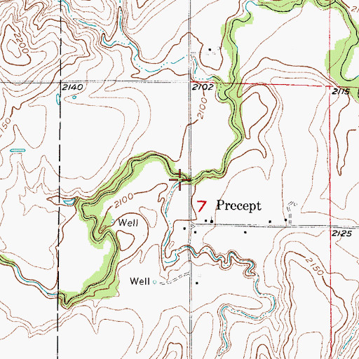 Topographic Map of Maple Creek, NE