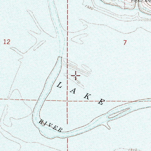 Topographic Map of Harlan County Lake, NE