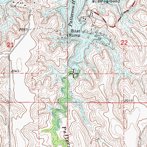 Topographic Map of Patterson Creek, NE