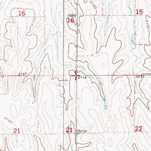 Topographic Map of Township of Sumner, KS