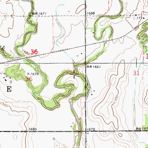 Topographic Map of West Beaver Creek, KS
