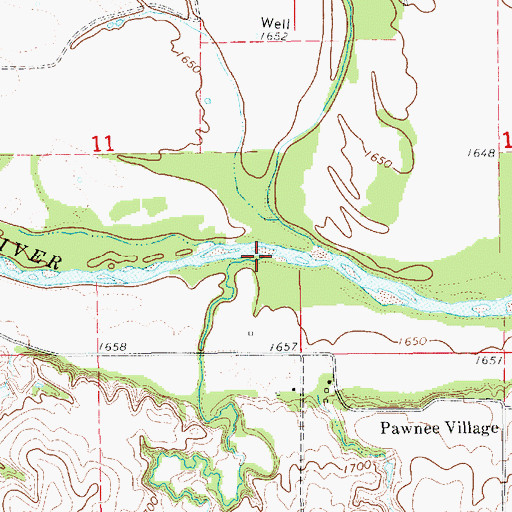 Topographic Map of Lost Creek, NE