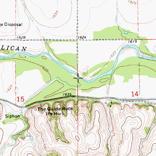 Topographic Map of Rankin Creek, NE