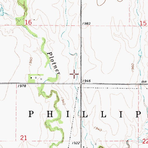 Topographic Map of Township of Phillipsburg, KS