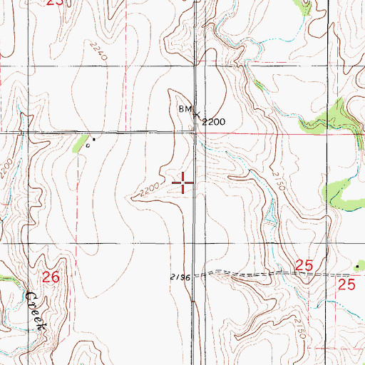 Topographic Map of Township of Solomon-District 3, KS
