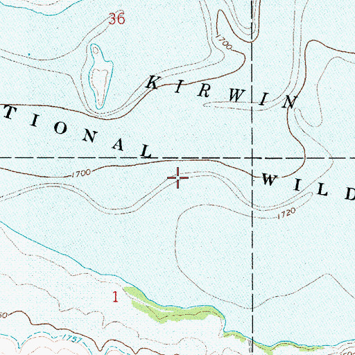Topographic Map of Kirwin National Wildlife Refuge, KS