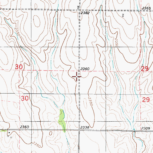 Topographic Map of Township of Graham, KS