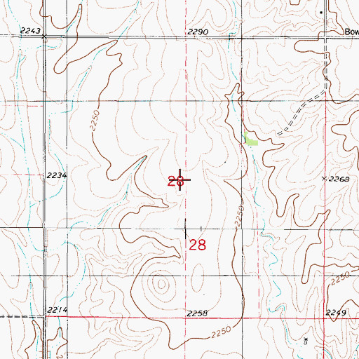 Topographic Map of Township of Pioneer, KS