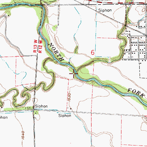 Topographic Map of Lindley Creek, KS
